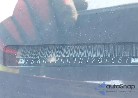 2016 GMC Acadia Sle-2 from USA, damaged, VIN 1GKKVPKD9GJ201567